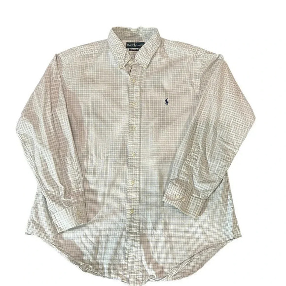 Ralph Lauren Yarmouth Button Down Long‎ Sleeve Men's Size 17 - Picture 1 of 3